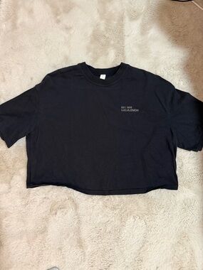 lululemon athletica Black Crewneck Tee